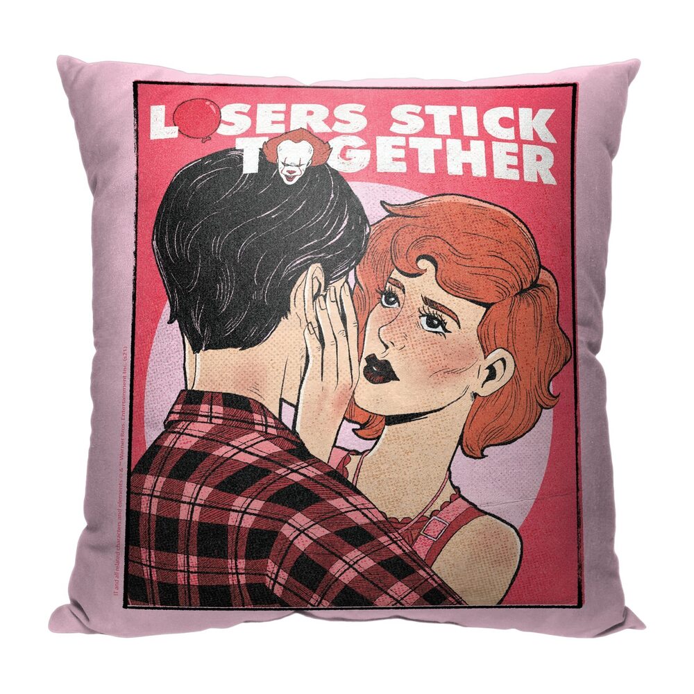4309 Pillow, 18" x 18", Losers Stick Together